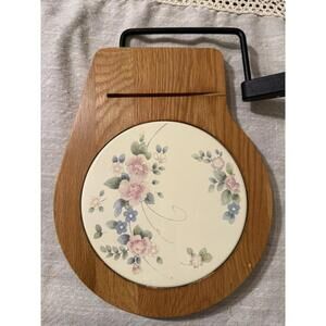 MCM Cheese Slicer Tray With Floral Tile Insert Vintage Cottagecore